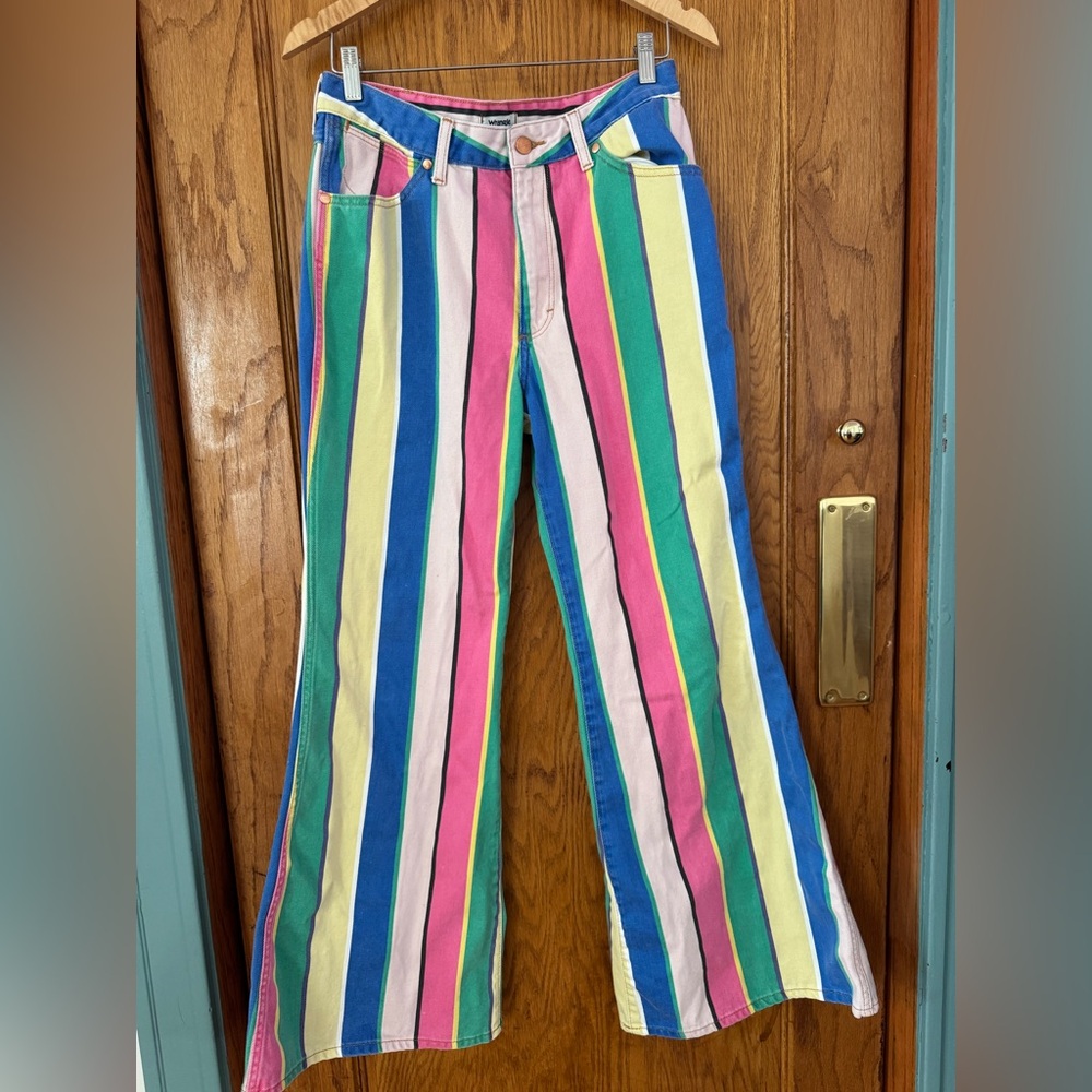 Colorful Striped Wrangler Denim Pants